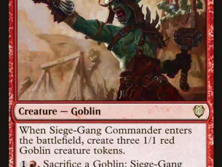 Siege-Gang Commander [Phyrexia: All Will Be One Commander] Hot on Sale