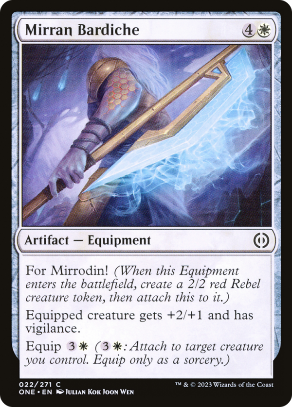 Mirran Bardiche [Phyrexia: All Will Be One] Fashion