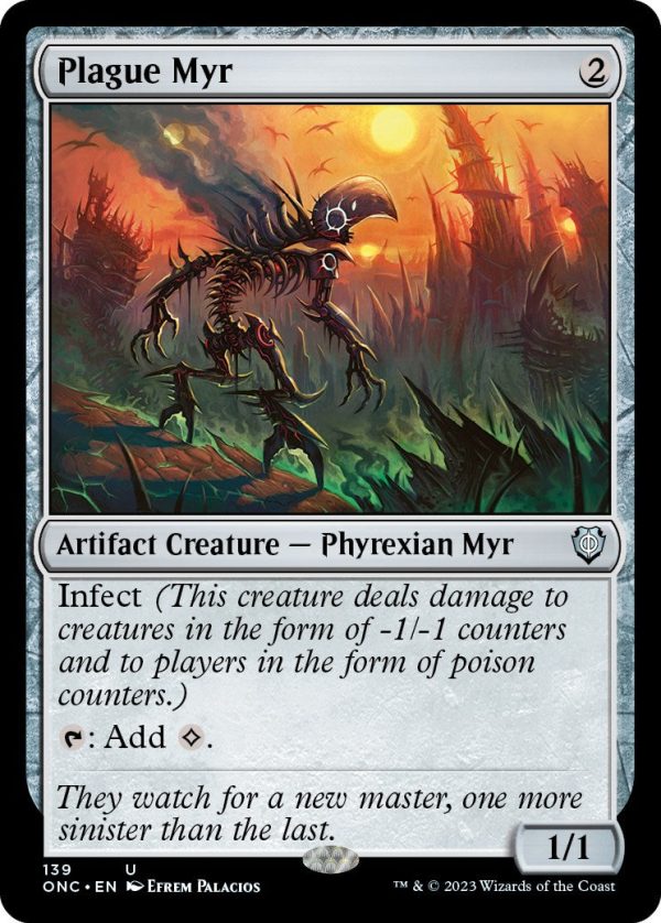 Plague Myr [Phyrexia: All Will Be One Commander] Online