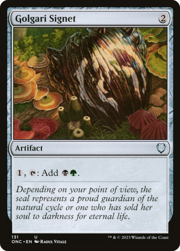 Golgari Signet [Phyrexia: All Will Be One Commander] Online Sale