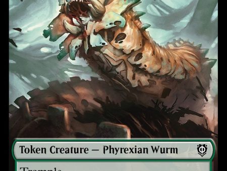 Phyrexian Wurm    Phyrexian Insect Double-Sided Token [Phyrexia: All Will Be One Commander Tokens] Sale