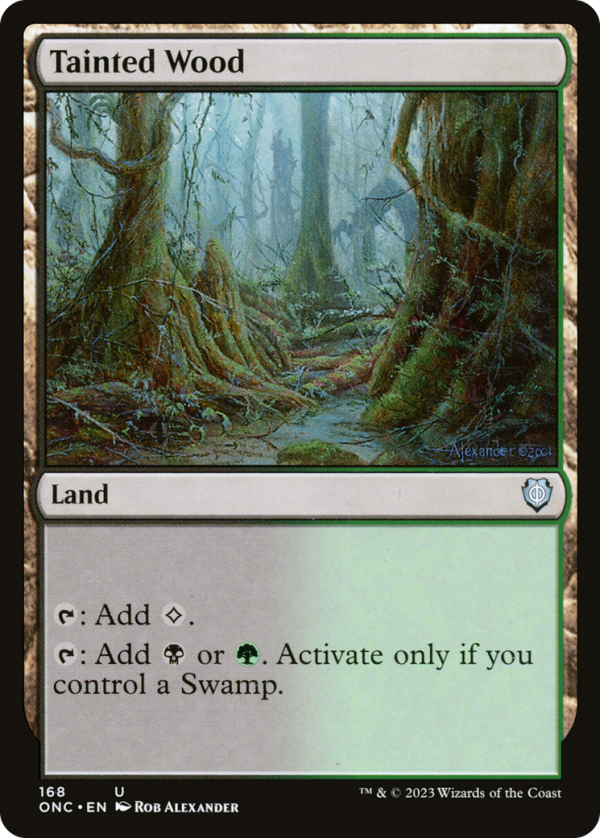 Tainted Wood [Phyrexia: All Will Be One Commander] Online Hot Sale