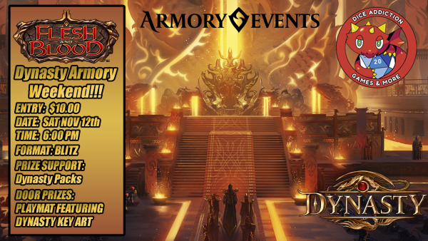 Flesh and Blood: Dynasty Armory Weekend - Blitz Tournament ticket on Sale