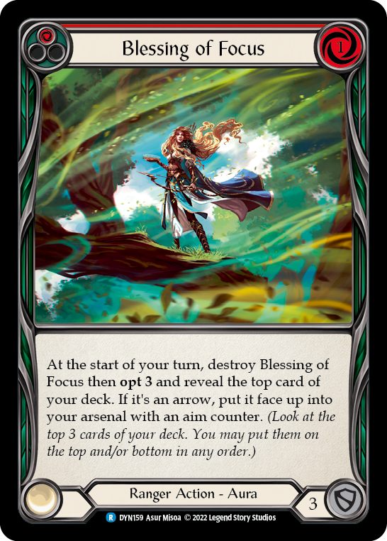 Blessing of Focus (Red) [DYN159] (Dynasty)  Rainbow Foil Online Sale