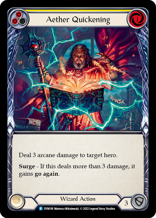 Aether Quickening (Yellow) [DYN198] (Dynasty) on Sale