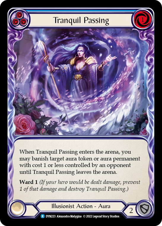 Tranquil Passing (Blue) [DYN223] (Dynasty)  Rainbow Foil Supply