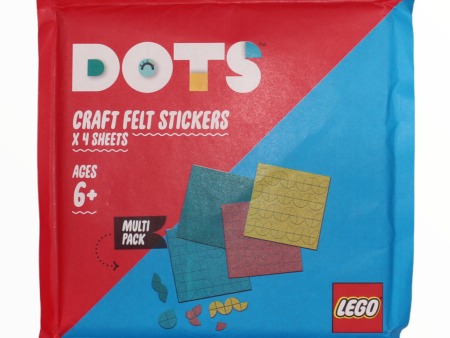 Polybag DOTS Craft Felt Stickers (x4 sheets) Online Hot Sale