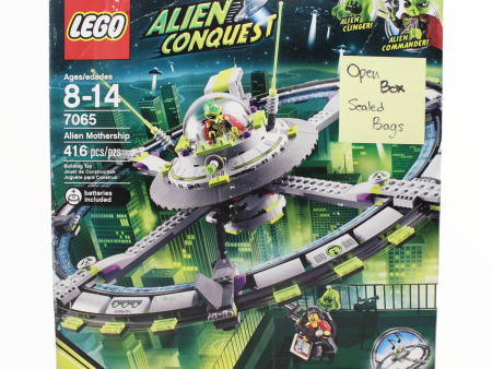 Certified Used Set 7065 Alien Conquest Alien Mothership (open box, sealed bags) Online now